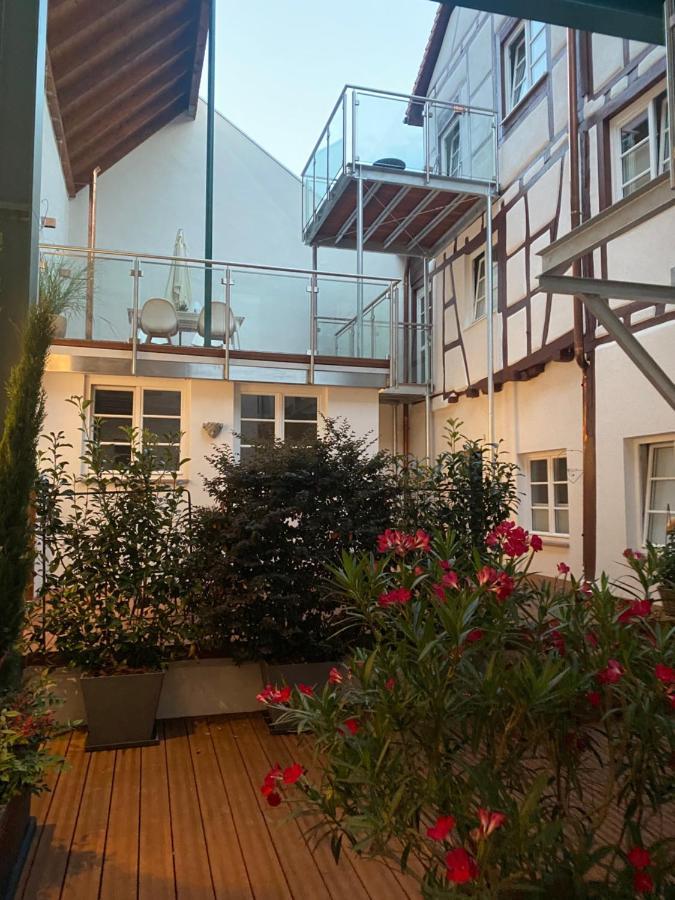 Das Schiefe Haus- Wohnung "Nibelungen" Heppenheim  Dış mekan fotoğraf